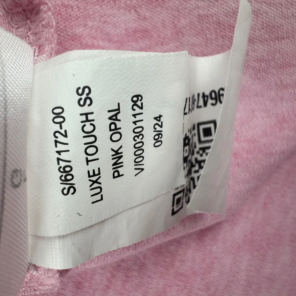 Banana Republic Luxe Touch Polo Shirt Mens L Pink Opal Short Sleeve Heathered